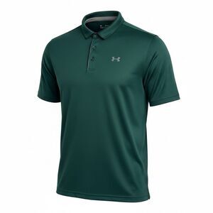 Under Armour Men's Hunter Green Golf Polo Shirt 2XLT - Loose Fit
